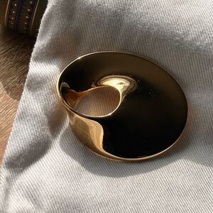 Vintage by Monet - Elegant Gold Statement Brooch